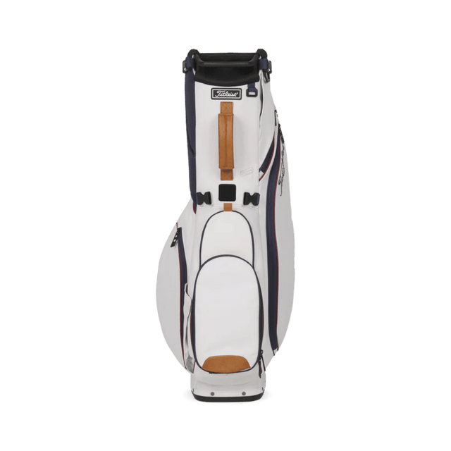 Titleist Players 4S Nautical Links White/Burgundy/Navy Stand Bag - One Golf