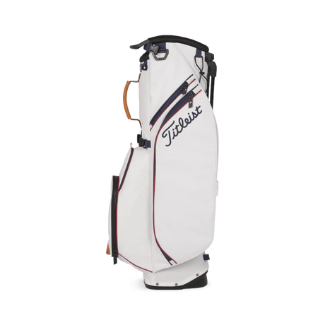 Titleist Players 4S Nautical Links White/Burgundy/Navy Stand Bag - One Golf