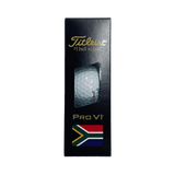 Titleist Pro V1 2025 South African Edition White Golf Balls - One Golf