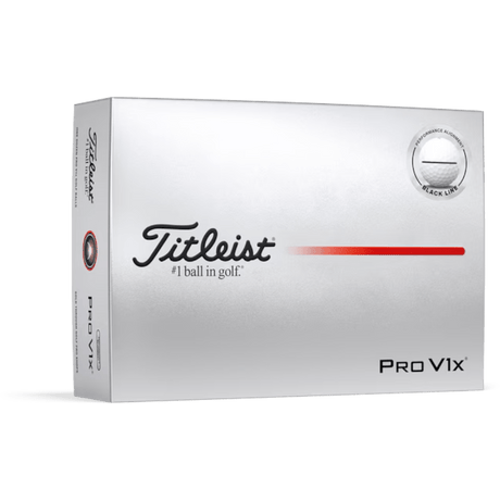 Titleist Pro V1x 2025 Black AIM Performance White Golf Balls - One Golf