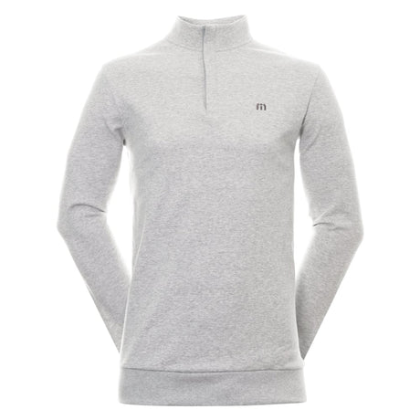 Travis Mathew Cloud 2.0 1/4 Zip Light Grey - One Golf