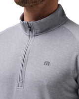 Travis Mathew Upgraded 1/4 Zip Heather Grey