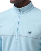 Travis Mathew Upgraded CS Dream Blue Quarter Zip