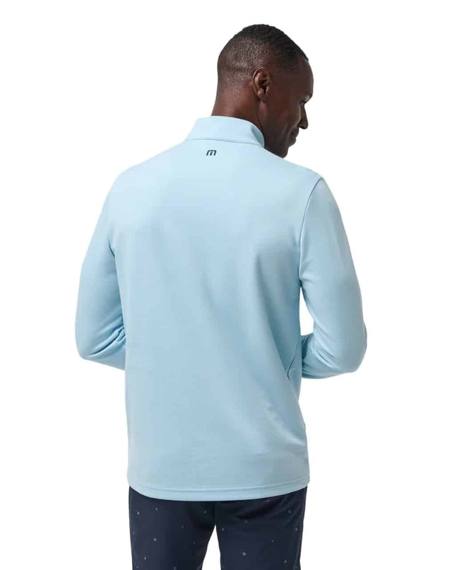 Travis Mathew Upgraded CS Dream Blue Quarter Zip