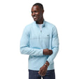 Travis Mathew Upgraded CS Dream Blue Quarter Zip - One Golf