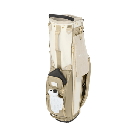 TUMI Alpha Off White Tan Golf Stand Bag - One Golf