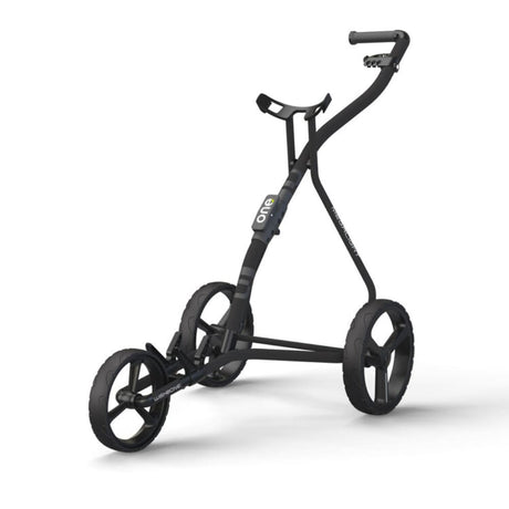 Wishbone One Charcoal/Black Push Cart - One Golf