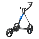 Wishbone One Charcoal/Blue Push Cart - One Golf