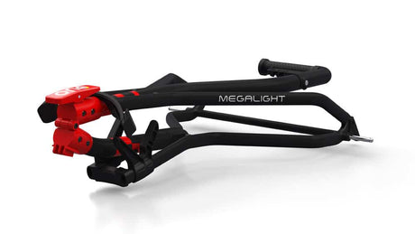 Wishbone One Charcoal/Red Push Cart - One Golf