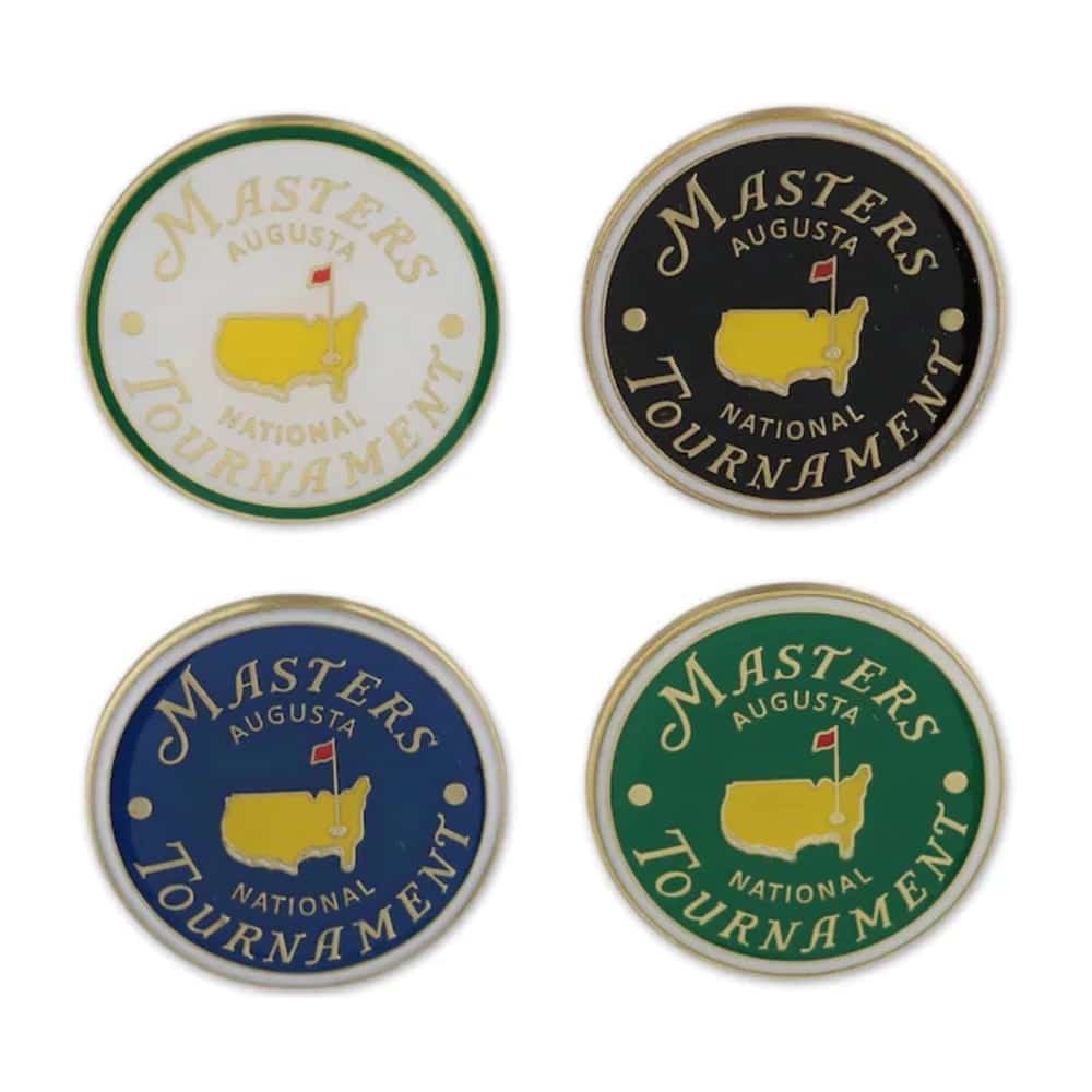 Masters 4Pack Ball Marker Set One Golf