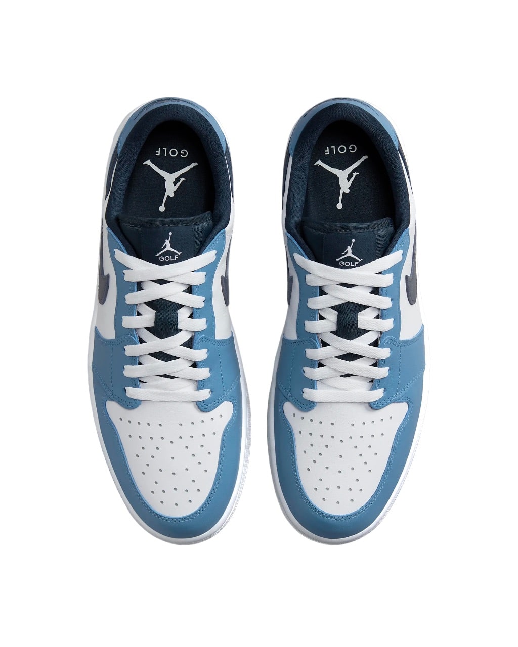 AIR JORDAN 1 LOW G（white-navy） Nike Air Jordan 1 Low G White/Navy/Storm Golf Shoe | One Golf