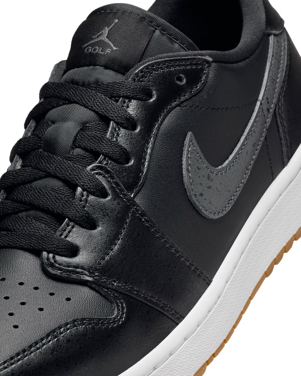 Nike Air Jordan 1 Low G Black/Med Brown/White Golf Shoe | One Golf