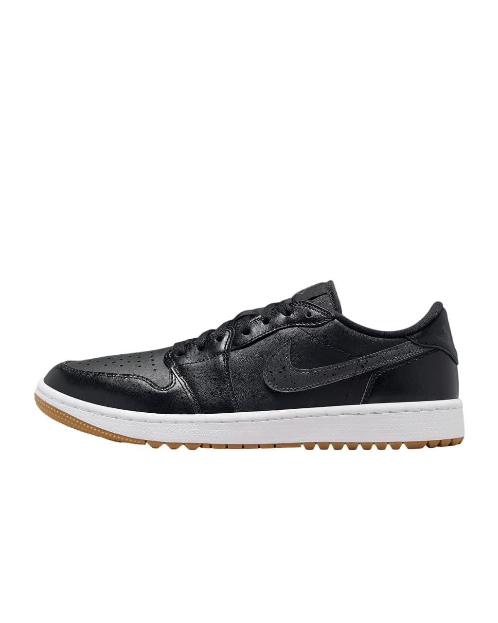 Nike Air Jordan 1 Low G Black/Med Brown/White Golf Shoe | One Golf