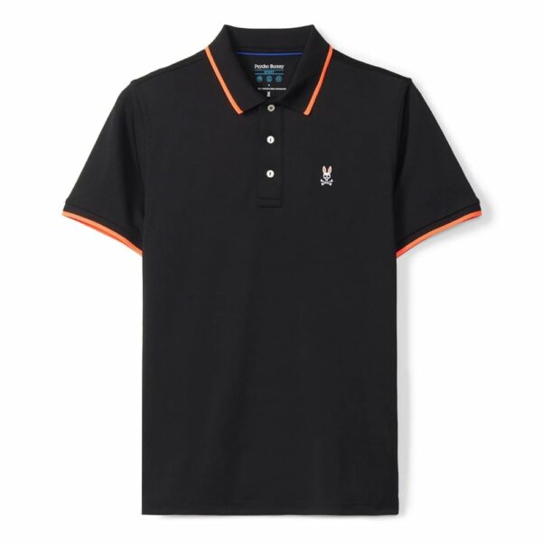 Psycho Bunny Dover Sport Black Polo
