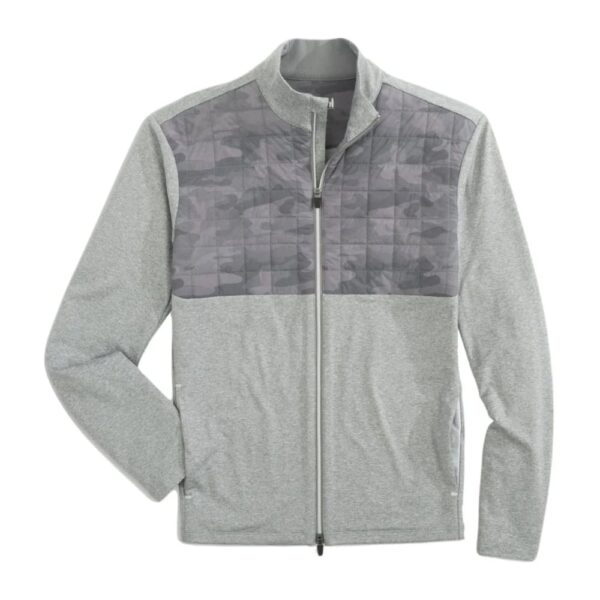 Johnnie-O Godwin Charcoal Quilted Zip Jacket