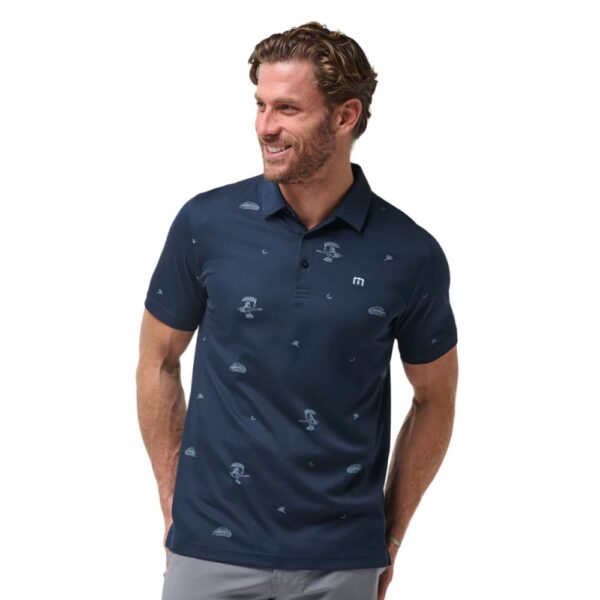 Travis Mathew Beach Creature Total Eclipse Polo