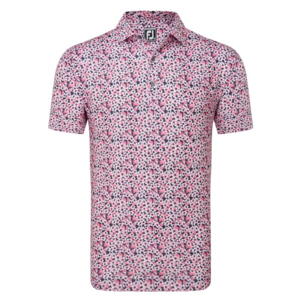 FootJoy Primrose Lisle Red Golf Shirt