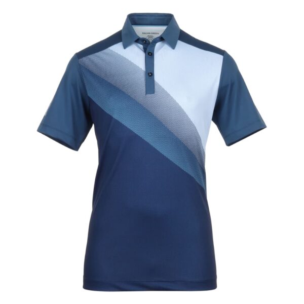 Galvin Green Macoy Navy/Alaskan Blue Golf Shirt