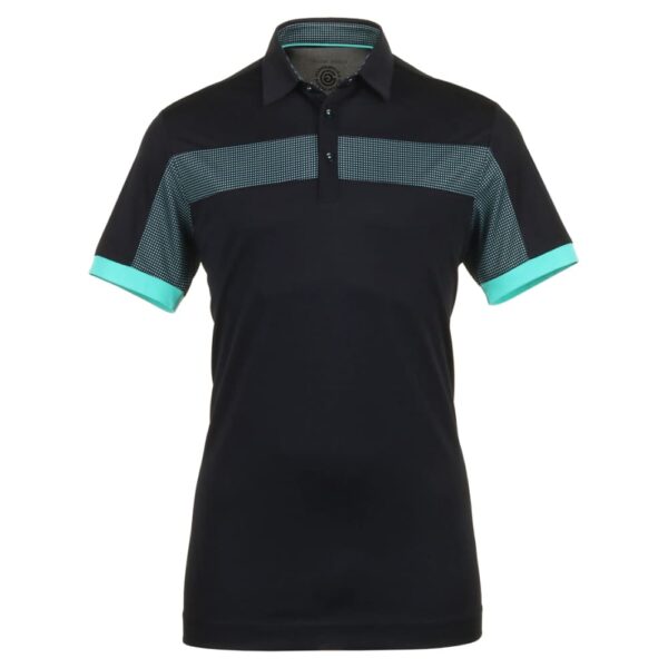 Galvin Green Mills Black/Atlantis Green Golf Shirt