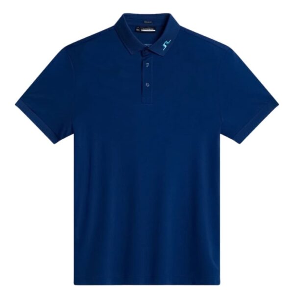 J.Lindeberg KV Print Reg Fit Estate Blue Polo