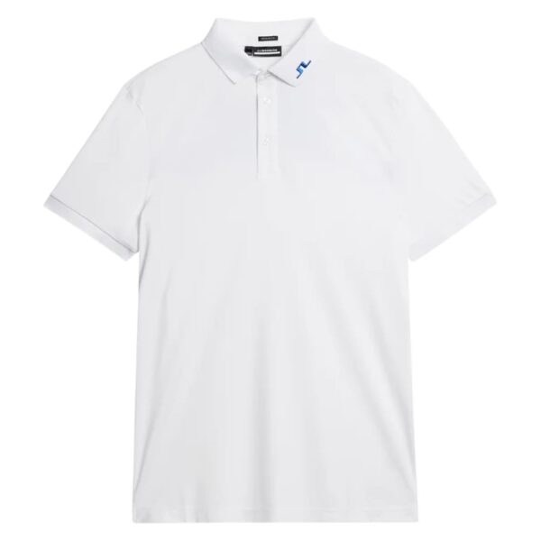 J.Lindeberg KV Print Reg Fit White Polo