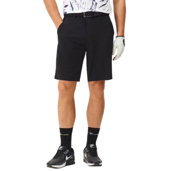 Macade Black Four-Way Stretch Shorts