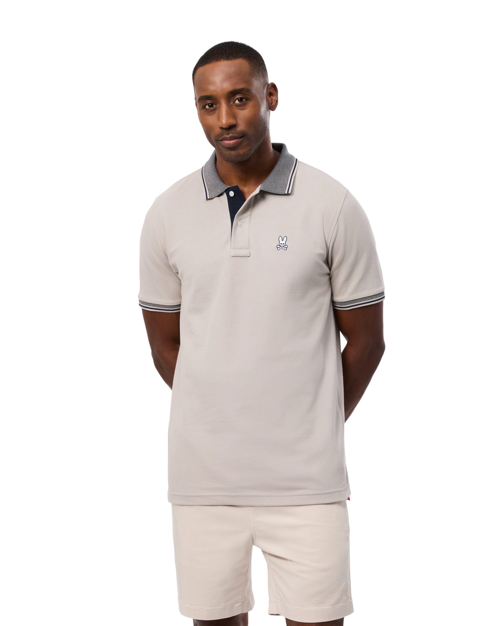 MEN PURE MOHAIR100％ POLO Psycho Bunny Bradford Oyster Polo | One Golf
