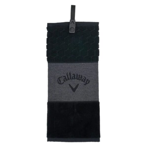 Callaway Tri-Fold Black Towel