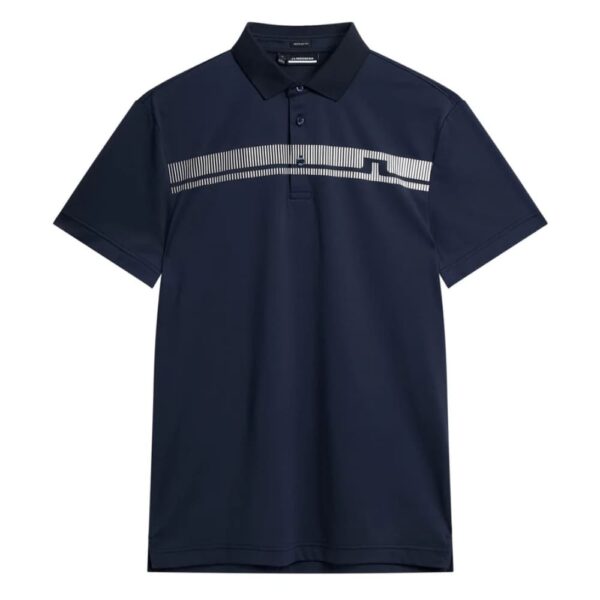 J.Lindeberg Klas Regular Fit Navy Golf Shirt