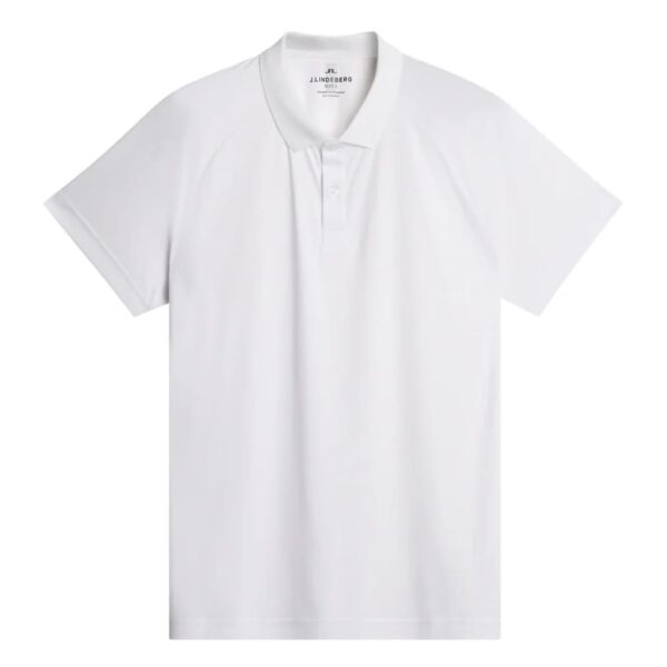 J.Lindeberg Sola Regular Fit White Polo