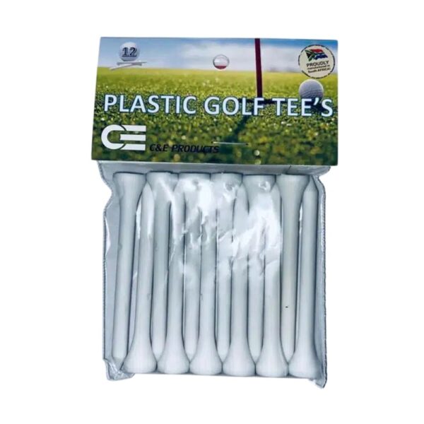 10-Pack Ribbed Plastic Tees-80mm
