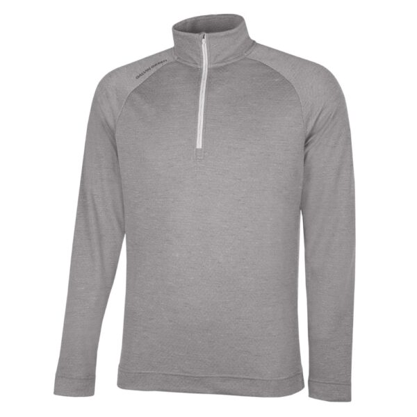Galvin Green Dion Grey Melange Golf Mid Layer