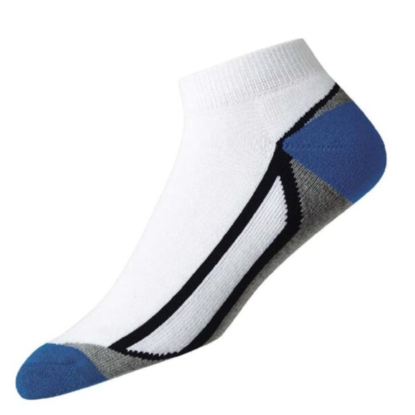 FootJoy ProDry Fashion Sport White/Blue/Black Golf Socks