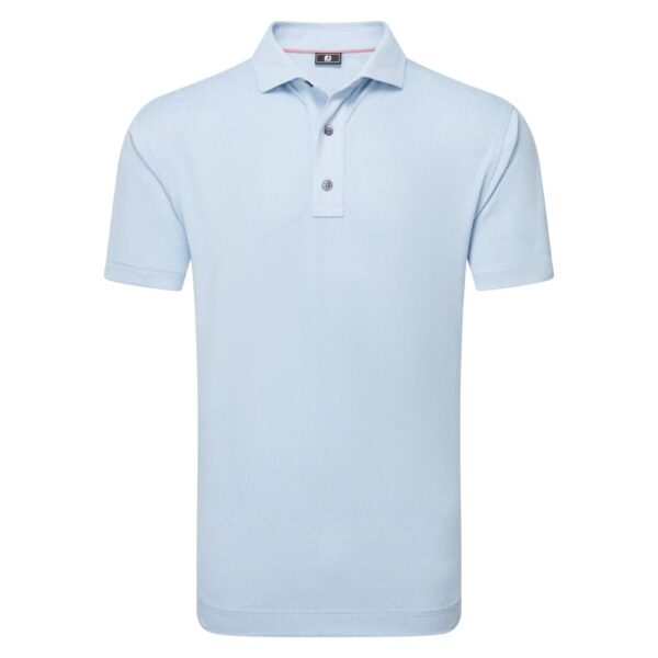 FootJoy Etched Texture Print Sky Golf Shirt
