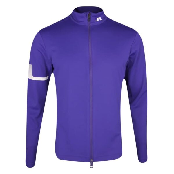 J.Lindeberg Heath Zip Deep Wisteria Mid Layer