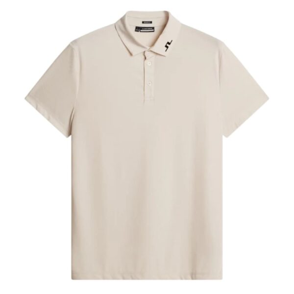 J.Lindeberg Bison Regular Jacquard Moonbeam Polo