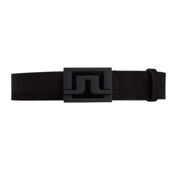 J.Lindeberg Slater Black Leather Belt