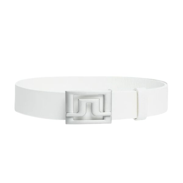 J.Lindeberg Slater White Leather Belt