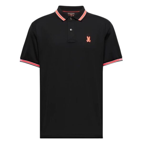 Psycho Bunny Forrest Sport Black Polo