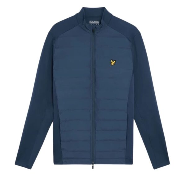 Lyle & Scott Dark Navy Golf Printed Contour Midlayer