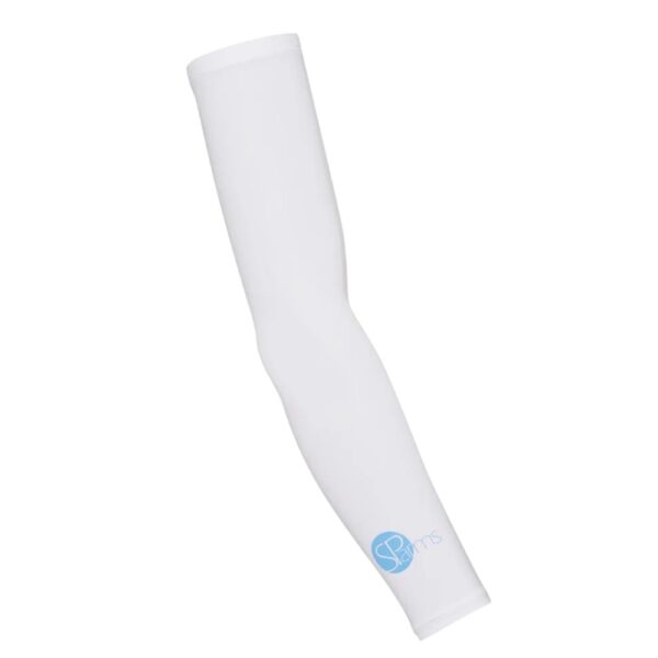 Sparms White Sun Protection Arm Sleeves