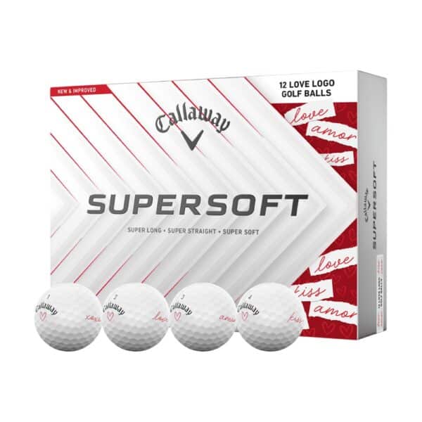 Callaway Supersoft Valentine White Golf Balls