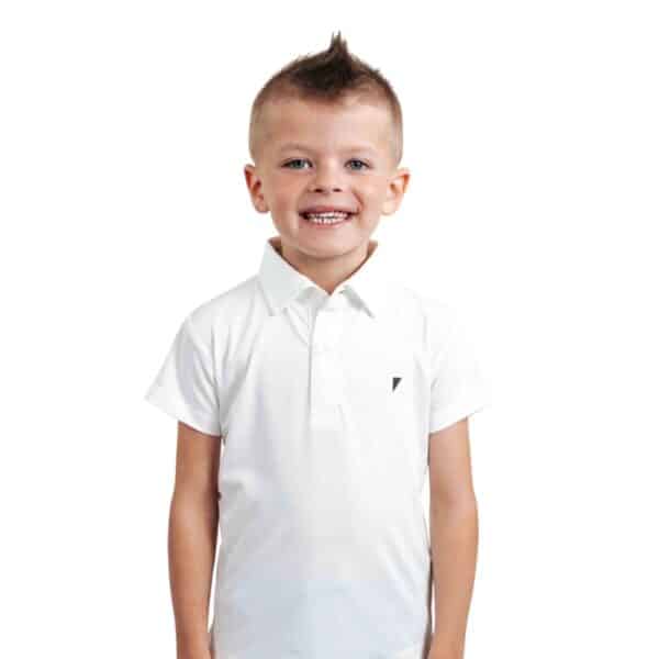 Primo Youth Boy's White Classic Polo
