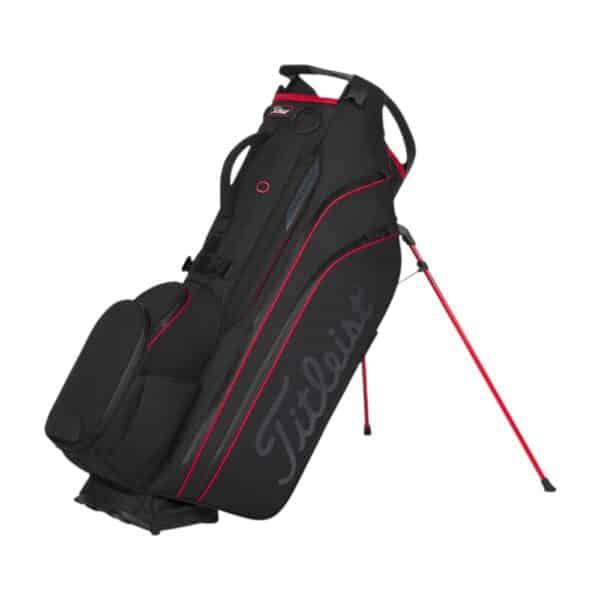 Titleist Hybrid 14 StaDry Black/Black/Red Stand Bag