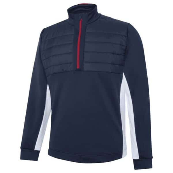 Galvin Green Dalton Navy/Red Mid Layer