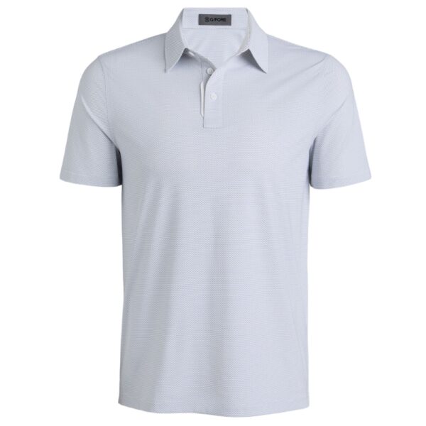 G/FORE Fine Stretch Jacquard Onyx Polo