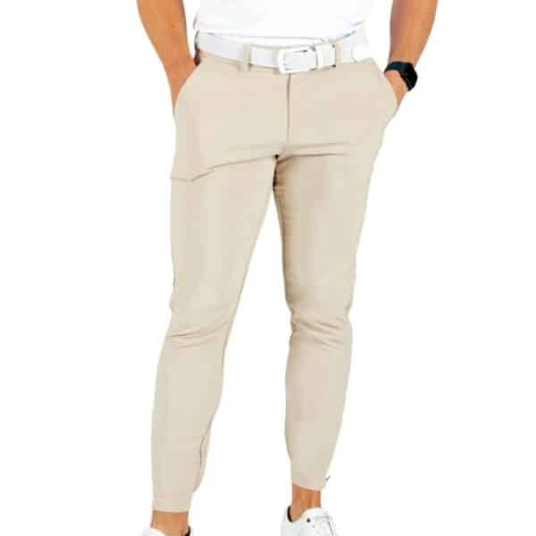 Primo Men's Light Khaki Golf Joggers