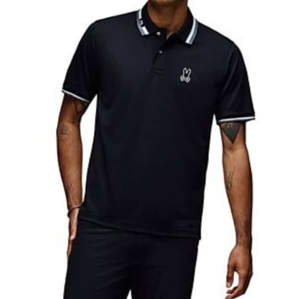 Psycho Bunny Black Chris Performance Pique Polo