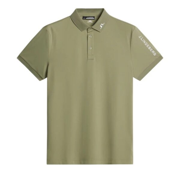 J.Lindeberg Tour Tech Oil Green Golf Polo