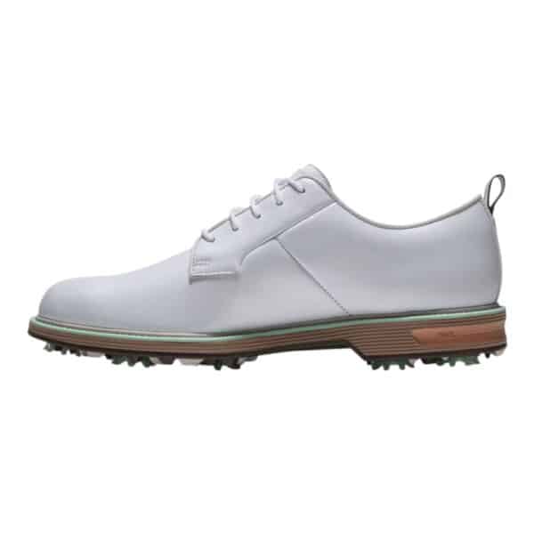 FootJoy Premier Series Field White/Tan/Mint Golf Shoe